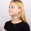 D For Diamond Enamel Bee Necklace with Diamond