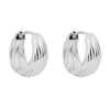 Beginnings Plain Chunky Rope Hoop Earrings