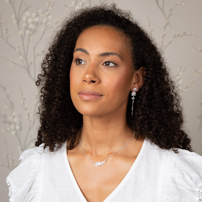 Laura Ashley Fashion Wild Meadow Statement Drop Earrings