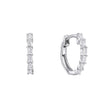Diamonfire Baguette Zirconia Hoop Earrings