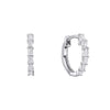 Diamonfire Baguette Zirconia Hoop Earrings