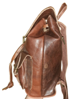 Hecho a mano Fez backpack with double medium pockets, colorful sun design