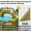 100Pcs/Set Minecraft Magnetic Building Blocks Children Kids Educational Toy Gifts