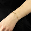 Elements Gold Heart and Flower Charm Bracelet 9 Ct Yellow Gold