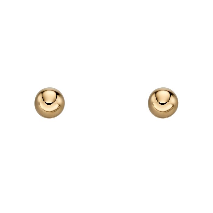Elements Gold Ball Stud Earrings 9 ct Yelow Gold