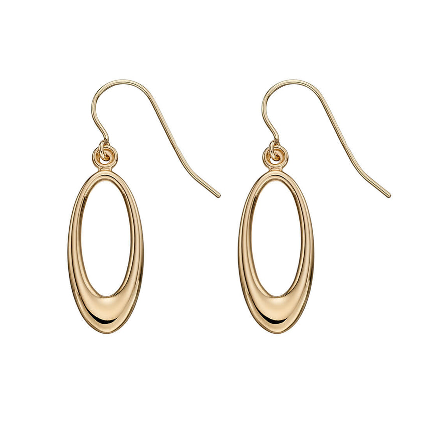 Elements Gold Open Oval Earrings-0