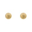Elements Gold Textured Ball Stud Earrings-2