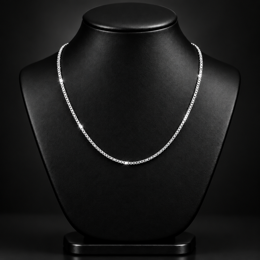 Elements Gold Venetian Box Chain 41cm-46cm