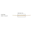 Elements Gold 0.6mm Curb Chain 46cm