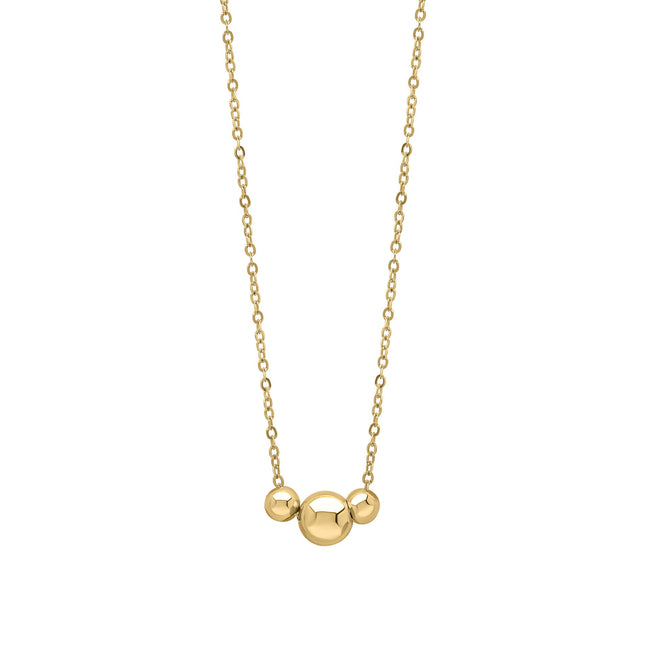 Elements Gold Trilogy Ball Chain Necklace-0