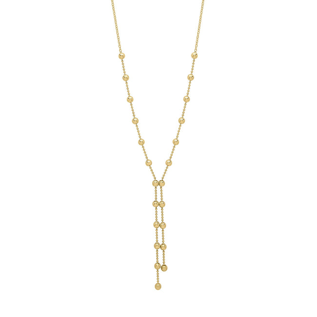 Elements Gold Ball Chain Lariat Necklace-0