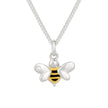 D For Diamond Enamel Bee Necklace with Diamond