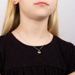 D For Diamond Enamel Bee Necklace with Diamond