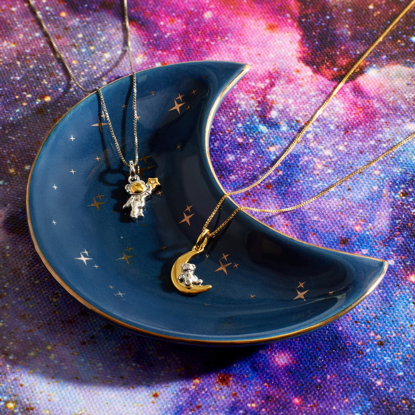 D For Diamond Astronaut Ted Pendant with Diamond