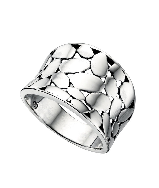 Beginnings Wide Textured Ring-0