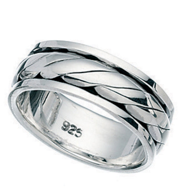 Beginnings Twist Design Spinner Ring-0