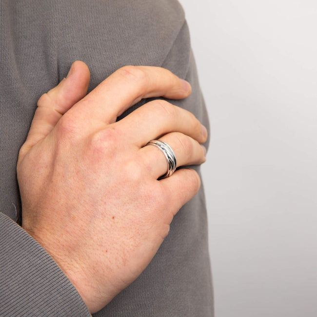 Beginnings Twist Design Spinner Ring-1