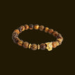 Gold Plated Tiger Eye Leopard Lucky Gemstone Bracelet