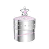 D For Diamond Pink Star Music Trinket Box with Crystal